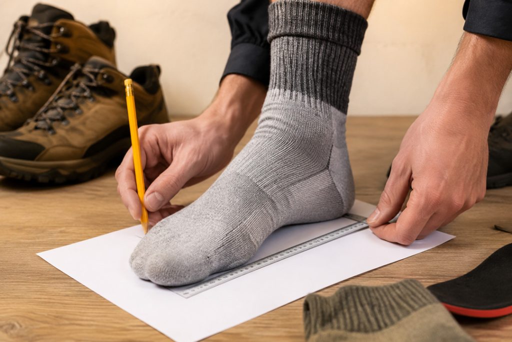 راهنمای اندازه گیری سایز کفش